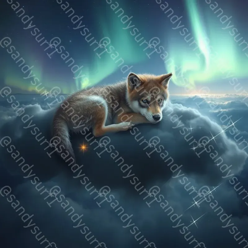 Cute Animals On Magic Clouds FLUX Prompt | PromptBase