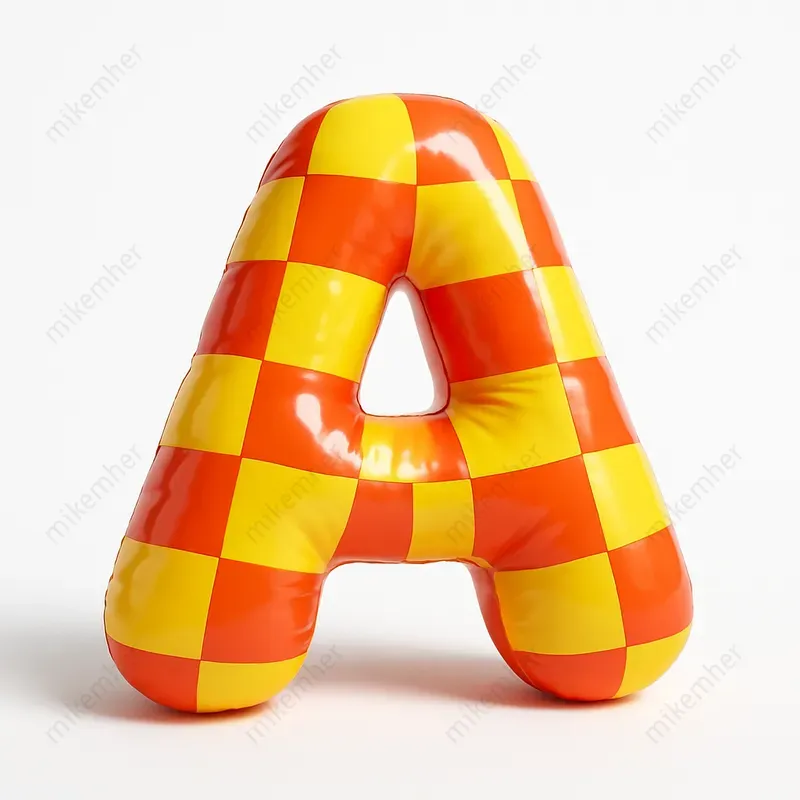 Inflated 3D Letters With Bold Patterns ChatGPT Image Prompt | PromptBase