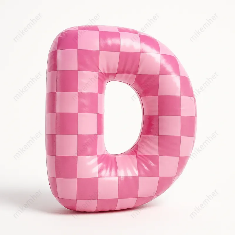 Inflated 3D Letters With Bold Patterns ChatGPT Image Prompt | PromptBase