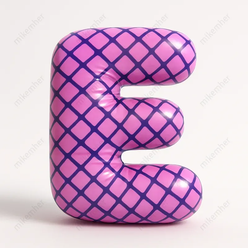 Inflated 3D Letters With Bold Patterns ChatGPT Image Prompt | PromptBase