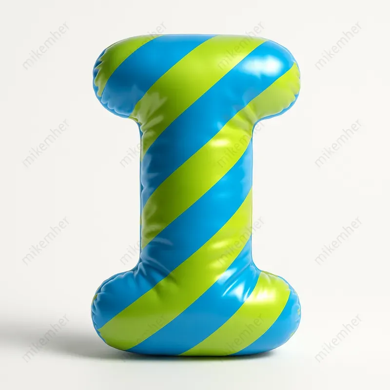 Inflated 3D Letters With Bold Patterns ChatGPT Image Prompt | PromptBase