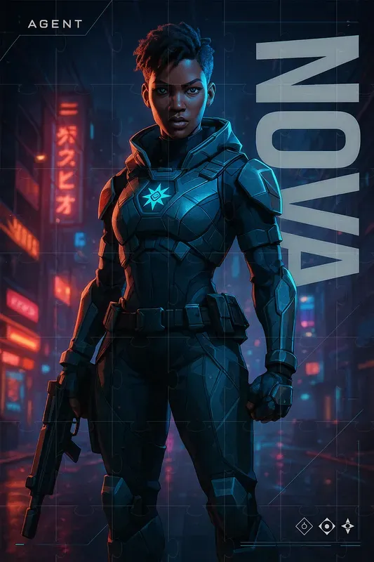 Valorant Agent Loading Screen Frames ChatGPT Image Prompt | PromptBase