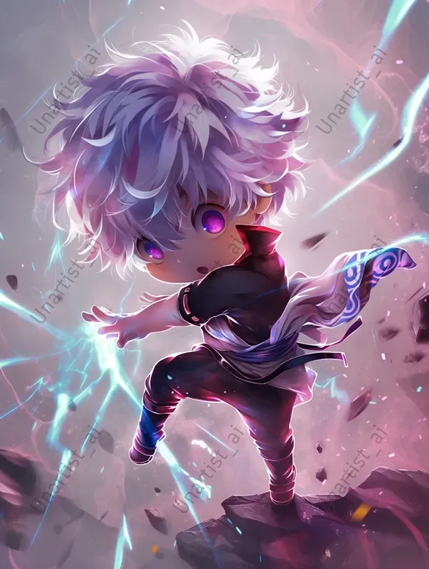 Dynamic Chibi Anime Characters Midjourney Prompt | PromptBase