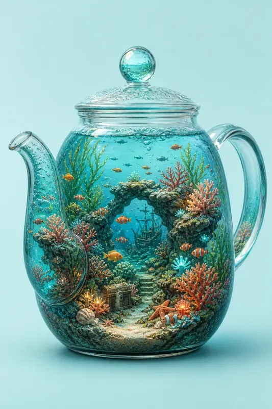 Worlds Inside Transparent Objects ChatGPT Image Prompt | PromptBase