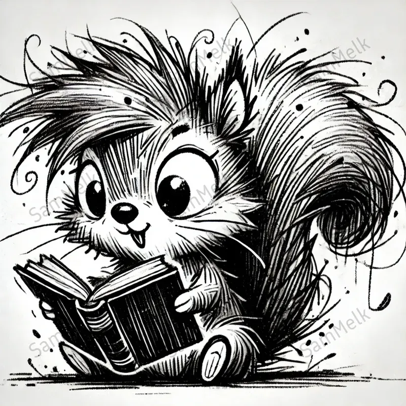Animal Ruff Drawing Playful Cartoon Animals In Rough Sketches DALL·E Prompt | PromptBase