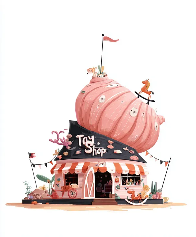 Pink Mini Word Cute Pinktoned Mini Worlds Midjourney Prompt | PromptBase