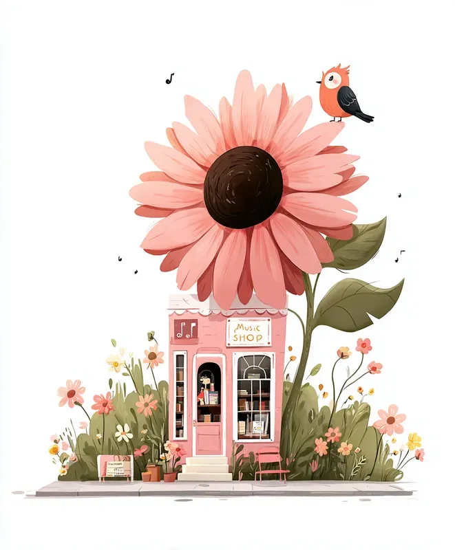 Pink Mini Word Cute Pinktoned Mini Worlds Midjourney Prompt | PromptBase