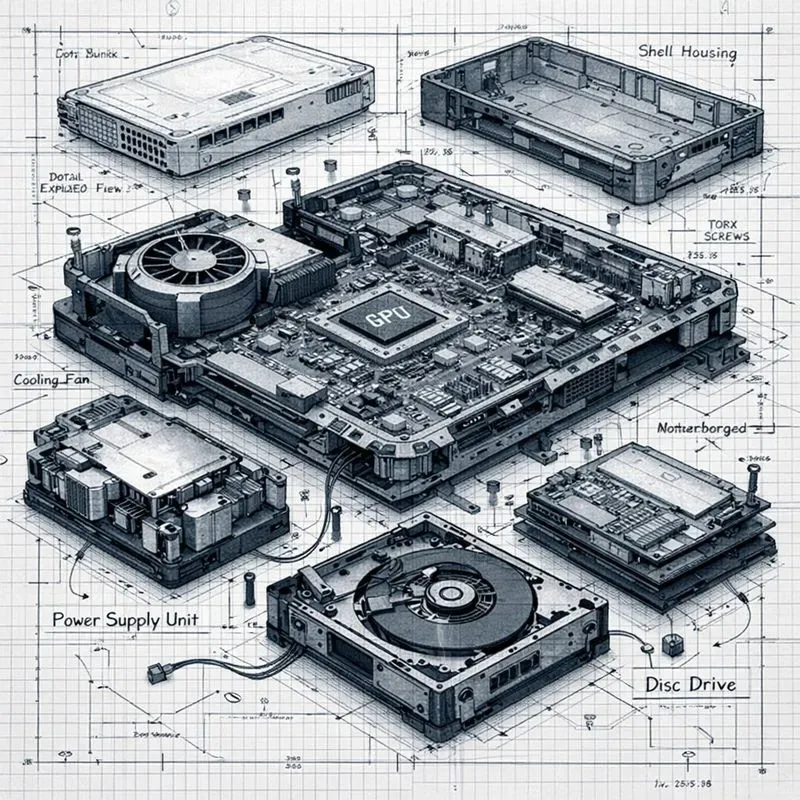 Mechanical Blueprint Device Kits ChatGPT Image Prompt | PromptBase