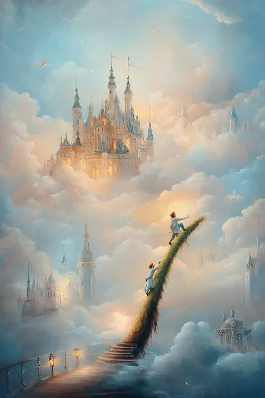 Fairy Tale Oil Painting Book Covers Midjourney Prompt | PromptBase