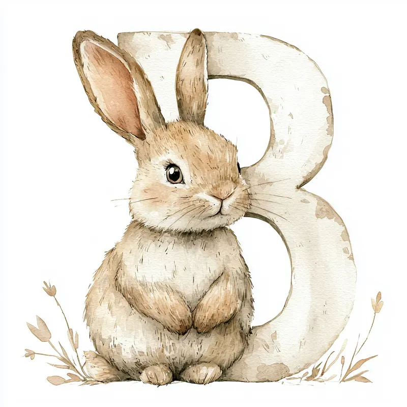 Watercolor Fonts With Baby Animals Midjourney Prompt | PromptBase
