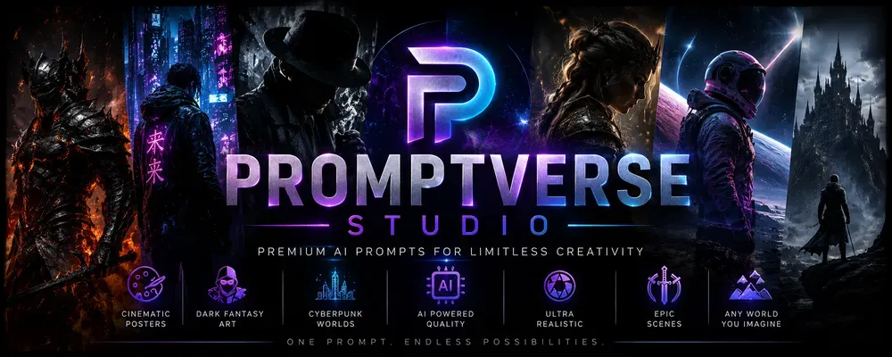promptverse1studio profile banner