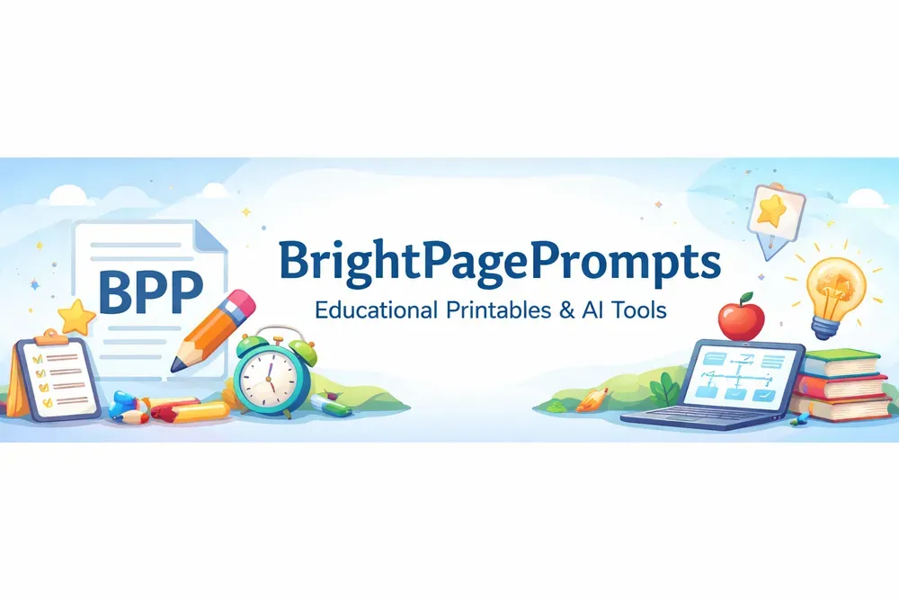 brightpageprompts profile banner
