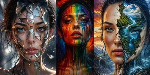 Surreal Abstract Portrait Effects generated by chatgpt-image