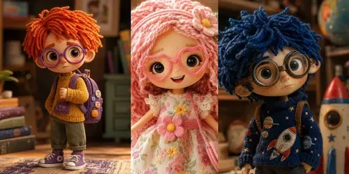 Whimsical Handmade Dolls generated by chatgpt-image