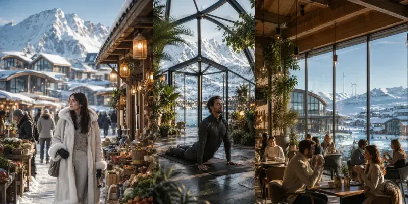 Solarpunk Utopian Arctic Village Lives generated by undefined