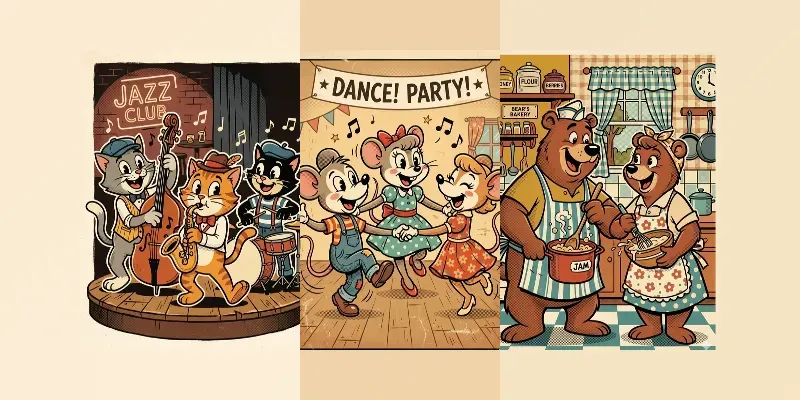 Retro Cartoon Character Generator generated by undefined