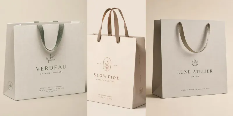 Minimalist Premium Shopping Bags generated by undefined