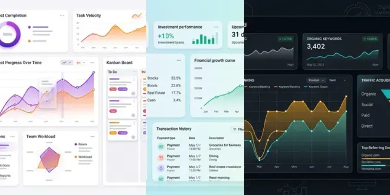 Professional UIux Dashboard Mockups generated by undefined