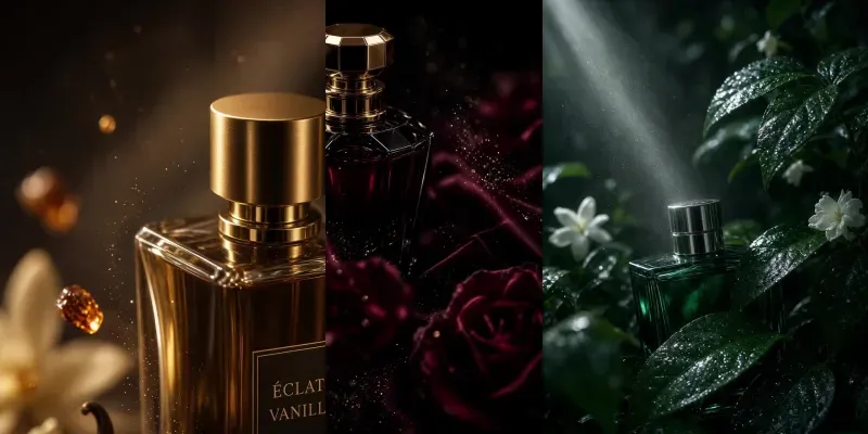 Luxury Perfume Ad Videos generated by undefined