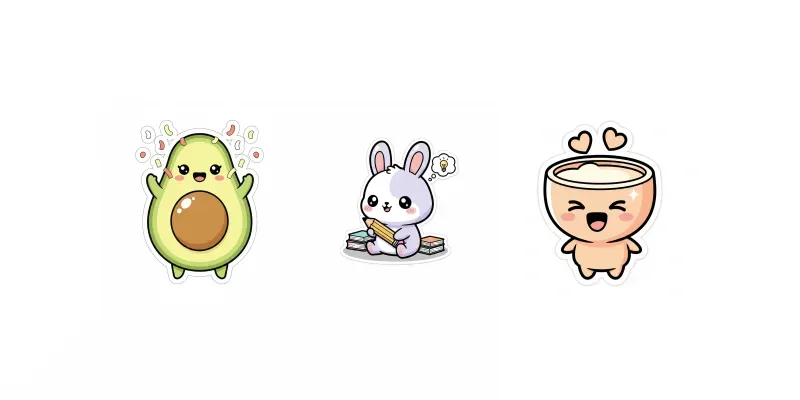 Cute Kawaii Vector Sticker Generator generated by undefined