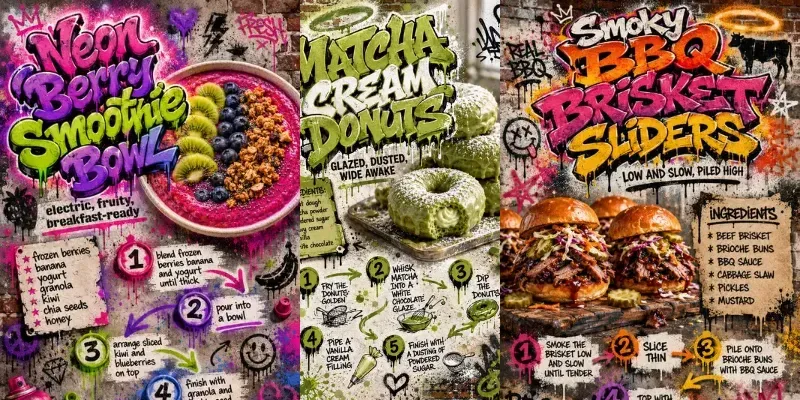 Graffiti Recipe Poster Generator generated by undefined