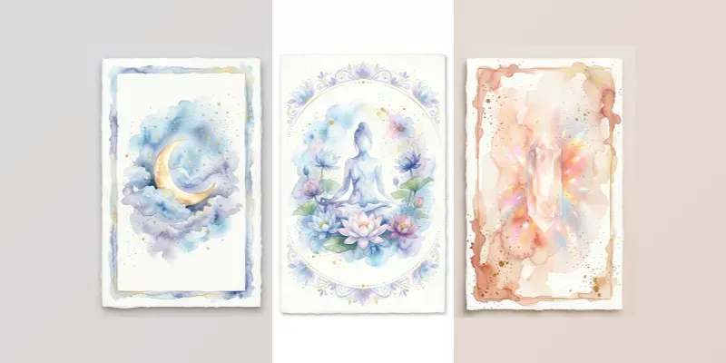 Mystic Ethereal Watercolor Tarot
