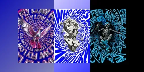 Kinetic Type Vortex Posters generated by chatgpt-image
