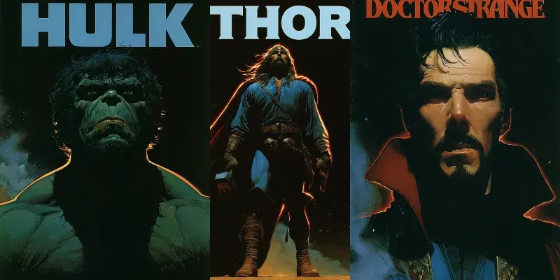 Hero Icons Dark Poster Series generated by undefined