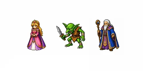 16bit Retro Handheld Game Sprites generated by chatgpt-image
