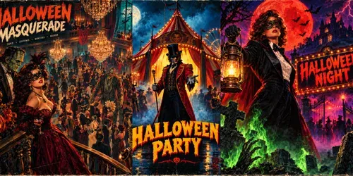 80s Bmovie Halloween Posters generated by chatgpt-image