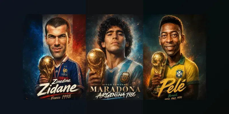 Fifa World Cup Caricature Portraits generated by undefined