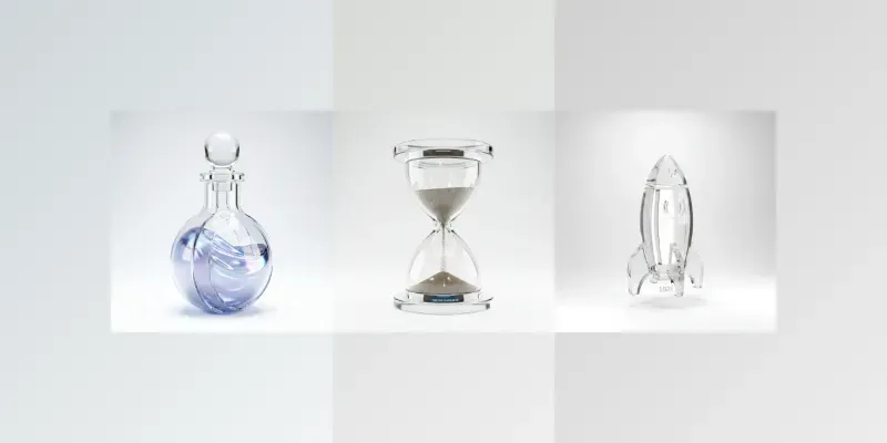 3d Ultrarefractive Glass Icons generated by undefined