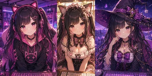 Seamless Anime Character Backgrounds generated by chatgpt-image