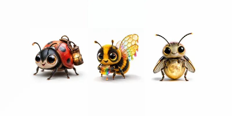 Cute Tiny Insect Oddballs generated by undefined