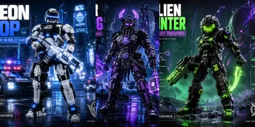 Cyber Brick Legends generated by chatgpt-image