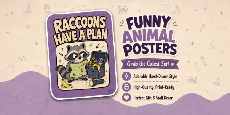 Funny Animal Wisdom Posters generated by undefined