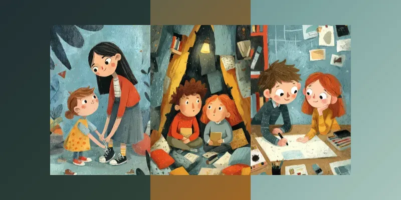 Cozy Childrens Watercolor Moments generated by undefined