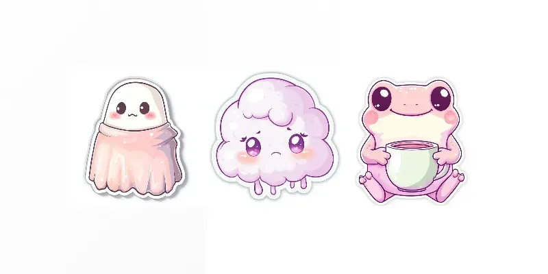 Comfort Core Kawaii Stickers generated by undefined