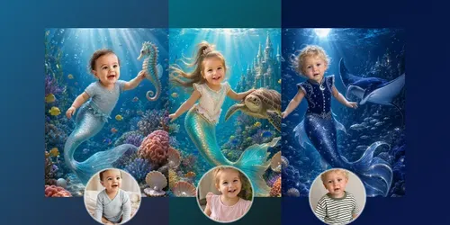 Mermaid Child Photo Storybook Portraits generated by chatgpt-image