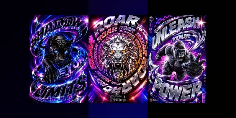 Kinetic Type Vortex Posters generated by undefined