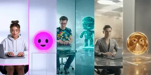 Split Screen Showdowns Humans Vs Ais generated by grok-video