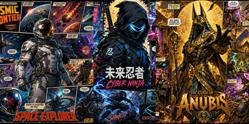 Epic Comic Collage Poster Generator generated by chatgpt-image