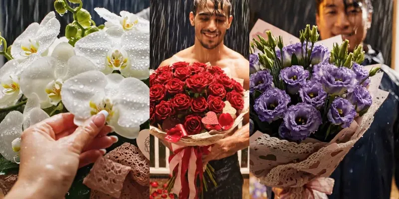 Valentines Day Flower Bouquets generated by undefined