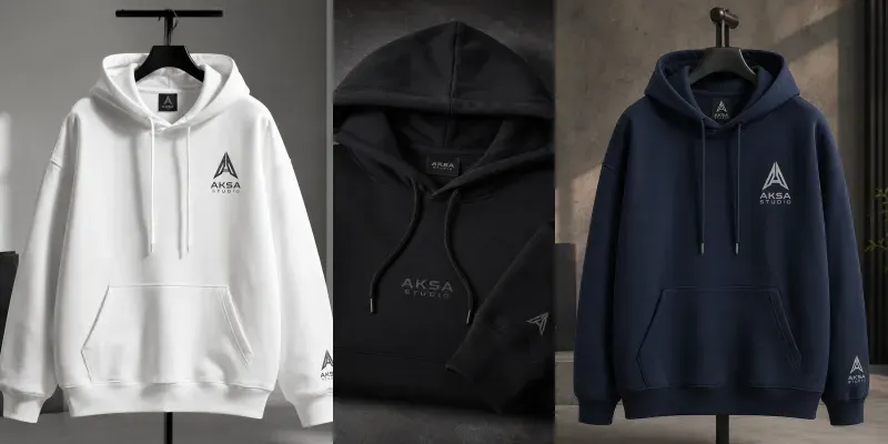 Minimal Plain Hoodie Mockups generated by undefined