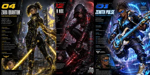 Glossy Comic Characters generated by chatgpt-image