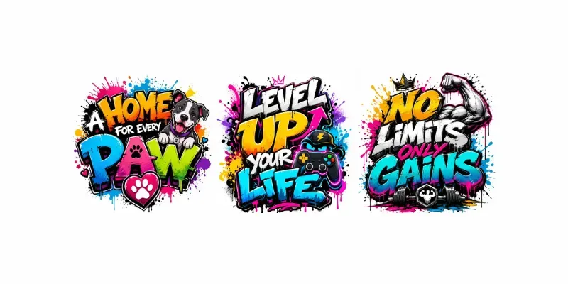 Urban Graffiti Typography Collection generated by undefined