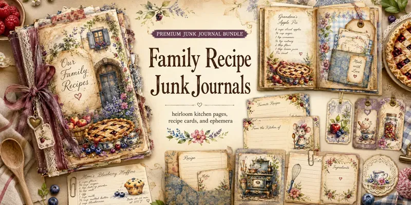 Family Recipe Junk Journals generated by undefined