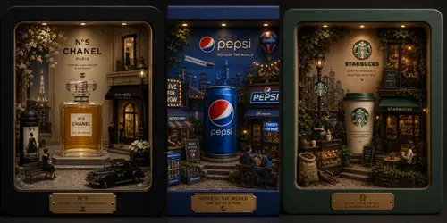 Miniature Diorama Product Advertisements generated by chatgpt-image