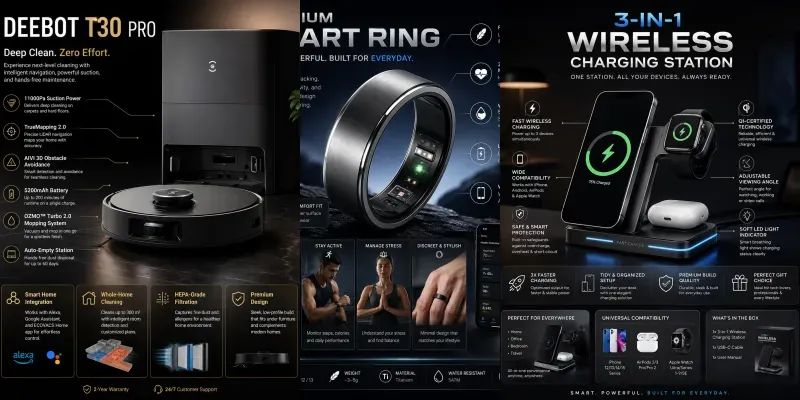 Luxury Ecommerce Product Infographics generated by undefined