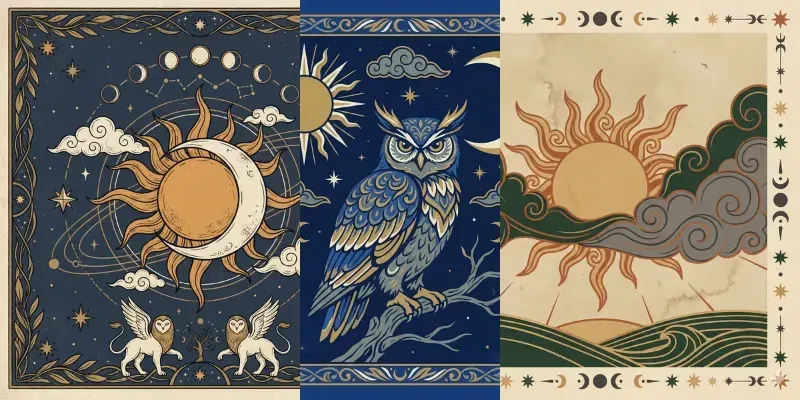 Celestial Tarot Art Generator generated by undefined